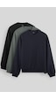 Tommy Life Standart Fit Basic O Yaka 3lü Paket Siyah-lacivert-çağla Erkek Sweatshirt 88053 Siyah-lacivert-çağla