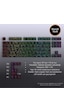Mekanik Klavye Kontur Keycaps Seti- 97 Tuş Şeffaf Rgb Uyumlu Çizgili Tuş Takımı