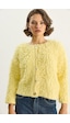 Shade Kadın Oversize Saçaklı Triko Hırka 9062 60283750 - Sarı