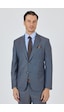 İmza Mavi Mono Yaka Düz 2 Düğme Classic Yünlü Slim Fit Takım Elbise 1001250175 Mavi