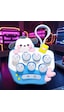 Yüksekkalite Mini Mavi Popit Yeni Nesil Anahtarlıklı Mini Popit Oyuncak Popit Sesli Led Işıklı Popit