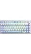 Aula F75 Mekanik Rgb Tkl Graywood V4 Switch Kablosuz Makrolu Hot Swap Türkçe Q Klavye Buz Mavisi