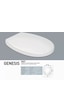 Nkp Genesis Duroplast Yavaş Kapanan Klozet Kapağı - Nkp0401
