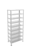 9 Katlı Galvaniz Çelik Raf - Depo, Arşiv, Kiler, Dosya, Market Rafı 59x93 Cm-250 Cm-0.70 Mm