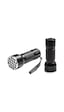 Ayt Powermaster Pm-6351 Uv Ultra Viyole Işıklı 21 Ledli 10 Cm Metal Pilli El Feneri Ultra Viole Para Kontrol Fener
