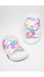 Günlük Unisex Çocuk Sandalet Esnek Kaymaz Taban Yazlık Ev Okul Kreş Ayakkabı Ps940-ps955 Beyaz - Pembe