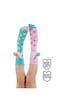Denokids Unicorn Star Kız C Ocuk Pembe Yes İl Dizaltı C Orap Renkli