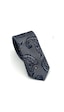 Gaffy Gri Şal Desenli Lacivert Dokuma Kumaş Mendilli Slim Fit Kravat // Sdk-2606-3 Gri Gaffy Gri Şal Desenli Lacivert Dokuma Kumaş Mendilli Slim Fit Kravat // Sdk-2606-3 Gri