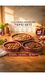 Porsima Montella 3lü Tepsi Seti Fırın Tepsisi 26-28-30cm Kızıl Kırmızı