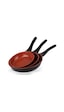 Thermoad Tava Seti 3 Parça 20cm-24cm-28cm Red Diamond