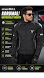 Motokit Crazybull Matador Siyah Erkek 4 Mevsim 3 Katmanlı Korumalı Reflektörlü Motosiklet Montu