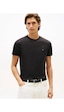 Tommy Hilfiger Klasik Sıfır Yaka T-shirt Siyah