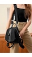 Just Polo Kadın Orta Boy Ayarlanabilir Askılı Şık Lakost Sırt Çantası Shopper Siyah