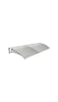 Plastik Ayak 6mm Levhalı Pratik Sundurma Kanopi 100x300 Cm Gri