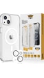 Buff Apple Uyumlu iPhone 14 Avantaj Paket - Magsafe Kılıf + Ekran Koruyucu + Lens Koruyucu Glass Şeffaf