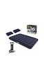 Bestway Pavillo Çift Kişilik Şişme Yatak + Pompa + 2 Yastık - Lacivert 67002 BW131