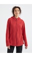 Tommy Life Fiesta Kapüşonlu Fermuarlı Rahat Form Kadın Polar Sweatshirt - 97233 Kırmızı