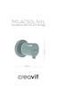 Creavit AC50L.NYL Ara Kesme Valfi 1/2-1/2" Nil Yeşili