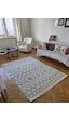 Elvey Home Monaco 38 Krem Gri İskandinav Sisal Bukle Bohem Yumuşak Özel Ölçü Salon Koridor Mutfak Halısı Yolluk 0038-krem/bej/gri