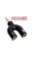 Kulaklık Mikrofon Çoklayıcı 3.5Mm 4456A Ayırıcı Swıtch Dönüştürü