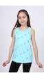 Toontoy Kids Toontoy Kız Çocuk Baskılı Atlet Su Yeşili