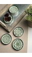 Tabak Evi Stoneware Mozaik Green Sefa 6'lı Çay Tabağı 10 CM Çok Renkli