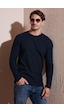 Buratti Pamuklu Bisiklet Yaka Slim Fit Basic Erkek Sweat 5905073 Lacivert