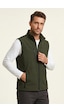 Genius Store Erkek Yelek Softshell Su Geçirmez Tam Fermuarlı Cepli Normal Kalıp Spor Yelek Haki