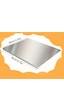 Gkd Paslanmaz Çelik Tek Taraf Bükümlü Metal Tezgah Koruyucu 40 X 30 Cm Gri