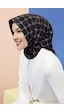 Armine Dj Saf İpek Eşarp 8555d T Nostalji Twill -14 Siyah Beyaz