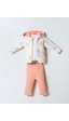 U.S. Polo Assn. Kız Bebek 3 Lü Takım Beyaz-pudra-2269 Pudra