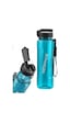 Uzspace 1000 Ml Turkuaz Tritan Matara - Silikon Pipet Ağızlık - K