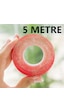 Çift Taraflı Bant Slikonlu 10 MM X 5 Metre Süper Güçlü