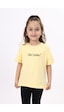 Toontoy Kids Toontoy Kız Çocuk Baskılı Tişört Sarı