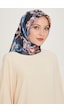 Armine İpek Eşarp 2025 Kış - 9234-34 Twill - Metalik Gri