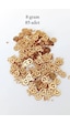 Oya Abiye Bileklik Kolye Pleksi Metalik Plastik Pul Altın Renk 8 Gram 85 Adet - Bnc483