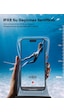 Yüksek Kalite Tüm Telefonlara Uyumlu Yağmur Su Geçirmez Waterproof Deniz Havuz Altı Geçirmez Kılıf Beyaz
