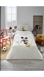Özdilek Mickey Mouse Champ Tek Kişilik Disney Lisanslı Lastikli Çarşaf Çocuk Pike Takımı Çok Renkli