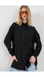Bigdart Kadın Dokulu Oversize Tunik 5989 - Siyah