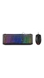 Rampage KB-R310 Broker Kablolu Gökkuşağı Aydınlatmalı Oyuncu Klavye Mouse Set