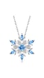 Brezza Lusso Jewelry Aquamarin Taşlı Özel Tasarım Kar Tanesi Kadın Gümüş Kolye 45 CM 45 CM Brezza Lusso Jewelry Aquamarin Taşlı Özel Tasarım Kar Tanesi Kadın Gümüş Kolye 45 CM 45 CM