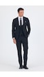 İmza Siyah Düz Bez Ayağı Mono Yaka 2 Düğme 6 Drop Slim Fit Basic Takım Elbise 1001250186 001 Siyah