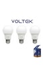 Voltek 9 Watt Led Ampul Beyaz 3 Adet