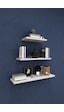 Asra Trend Modern Duvar Rafı DRF-02 %100 MDF 3'lü Dekoratif Organizer Kitaplık Beyaz