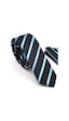 Gaffy Mavi Verev Çizgili Lacivert Dokuma Kumaş Mendilli Slim Fit Kravat Lacivert - Mavi Gaffy Mavi Verev Çizgili Lacivert Dokuma Kumaş Mendilli Slim Fit Kravat Lacivert - Mavi