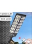 Solar 12000 Lümen 504 Led Hareket Sensörlü Kumandalı Bahçe Sokak Garaj Ev Aydınlatma Lambası Işık