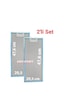 Arçelik Uyumlu P180 Yı Aspiratör Alüminyum Filtre - 2'li Set - 20,5x47,6 Cm 2 Adet