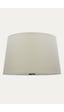 Krem Lambader Başlık Çap 35 Cm Konik Kumaş Lb842