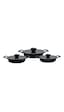 Amboss Vento 6 Parça Titanyum Kaplama Sahan Seti 18-20-22 cm