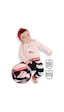 Denokids Kedi Kız Bebek Body Tayt-Pantolon Takım Çok Renkli
